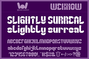Slightly Surreal Font