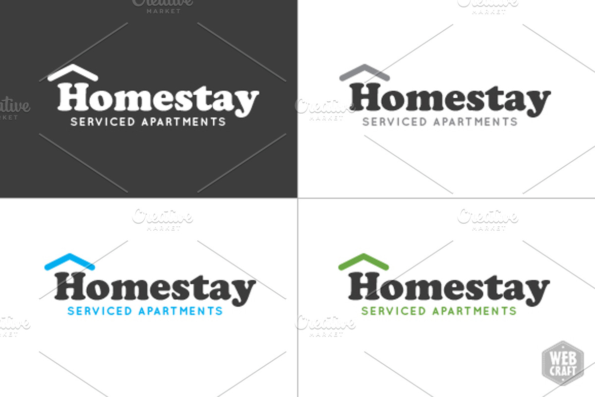 Homestay Real Estate Logo Template, a Branding & Logo Template by WebCraft (Photo 3 of 4)