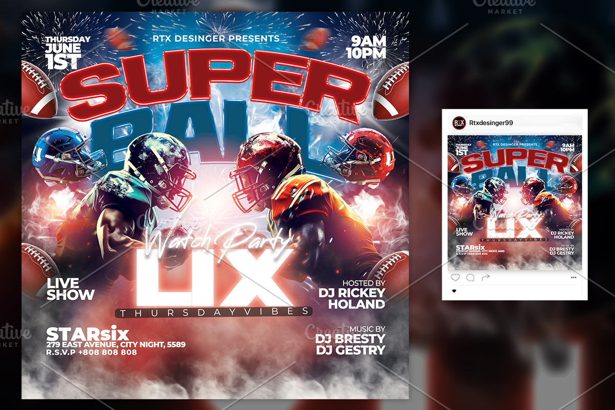Football Flyer, a Flyer Template by RTXdesinger99 (Photo 2 of 3)