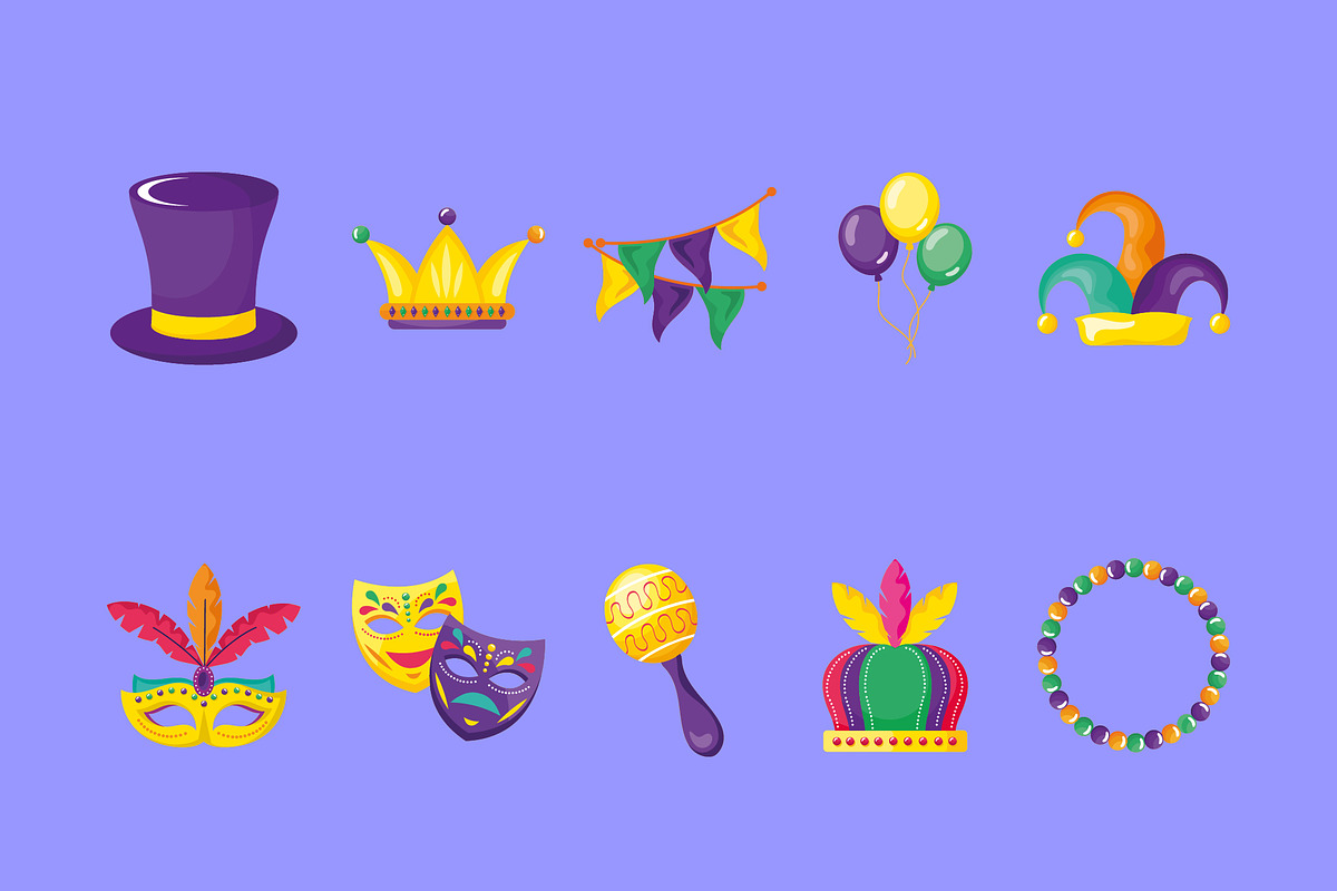 Mardi Gras Celebration Set