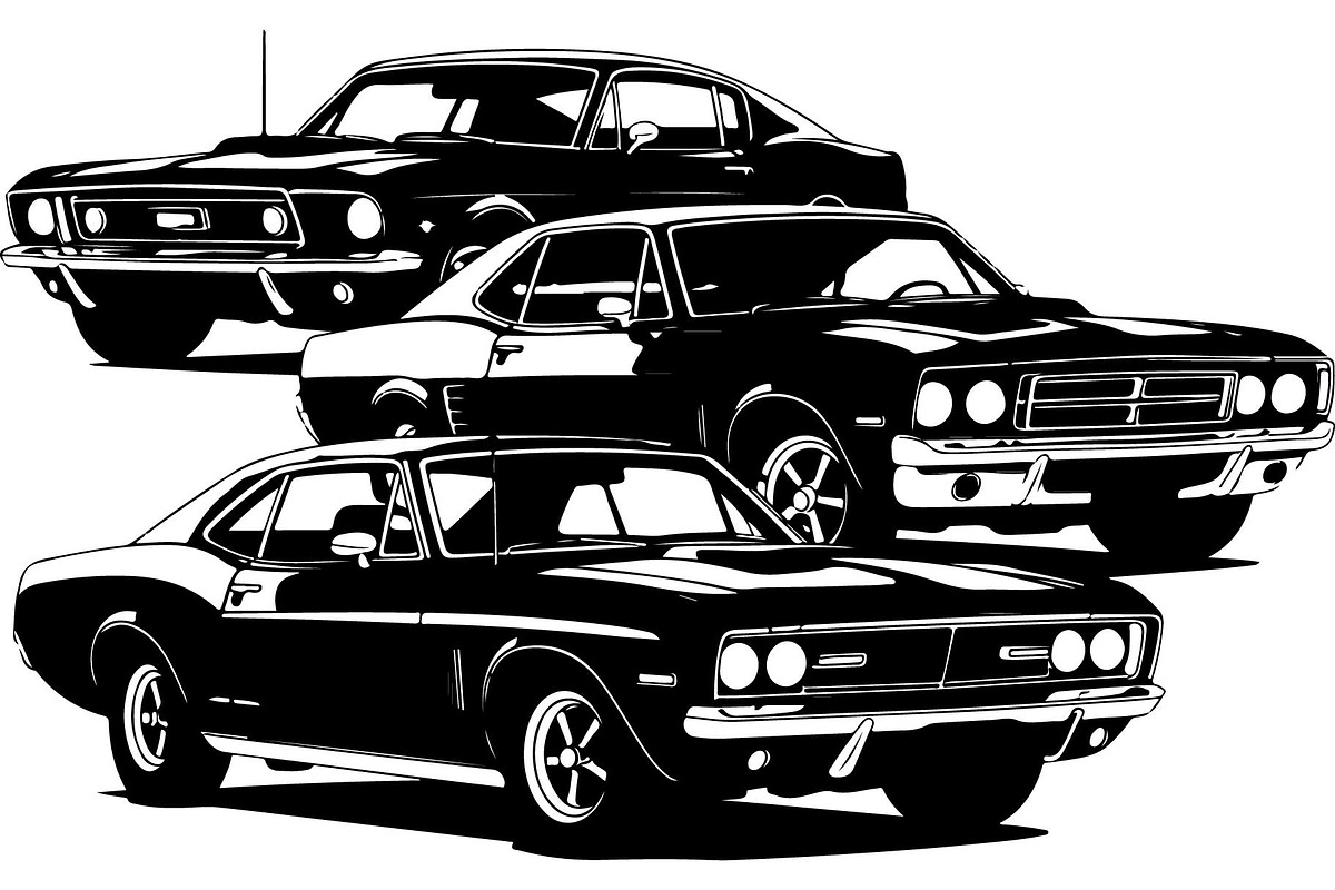 Retro Fast Car Vector SVG Bundle, an Object Graphic by jahid234 (Photo 13 of 13)