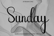 Sunday, a Handwritten Font by FreshTypeINK (Thumbnail 1 of 8)