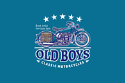 Vintage Motorcycle Logo, a Branding & Logo Template by Kongstones_std (Thumbnail 4 of 6)