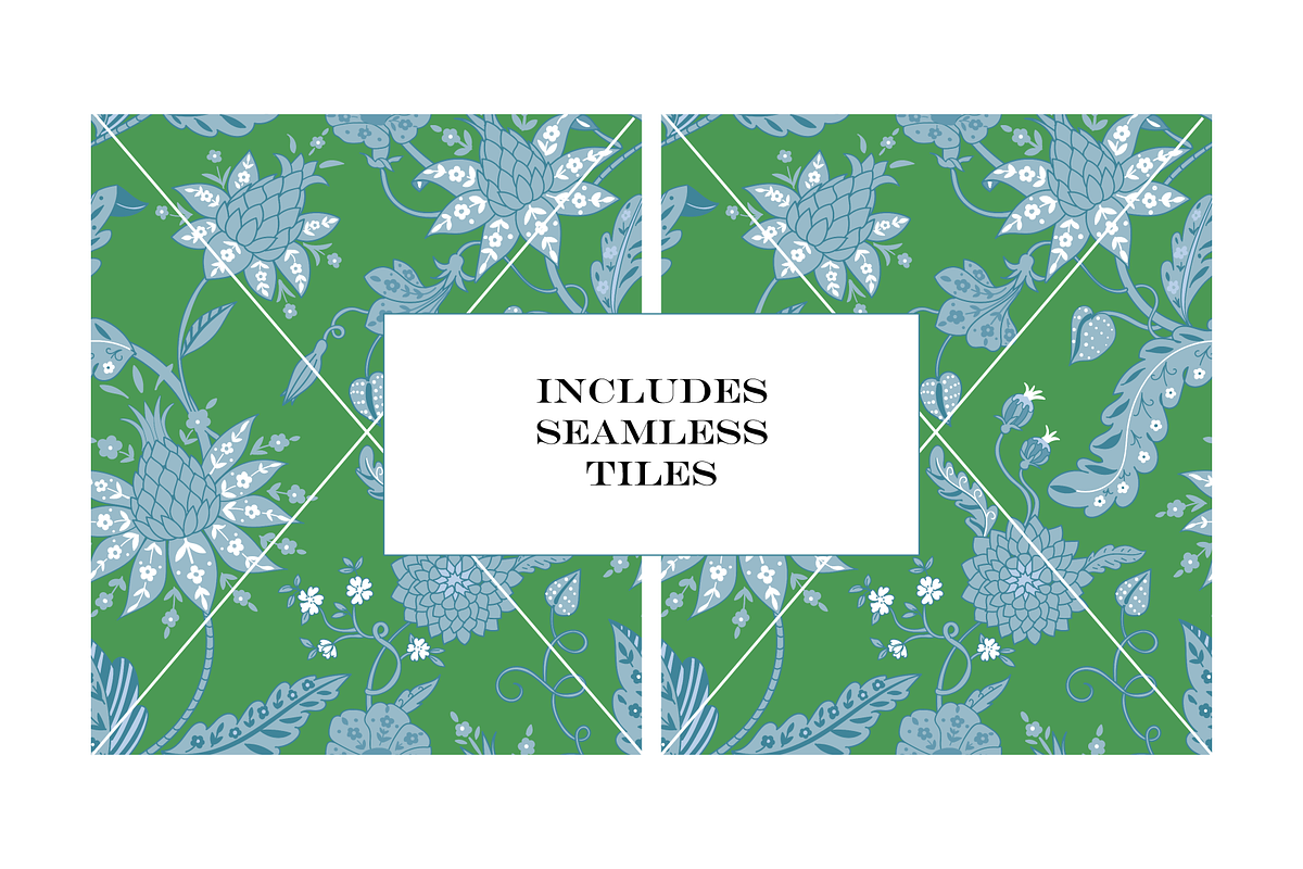 Boho Patterns Blue Green, a Pattern Graphic by RachelStudio (Photo 9 of 10)