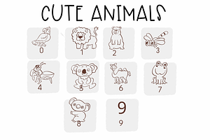 Cute Animals Symbols Fonts