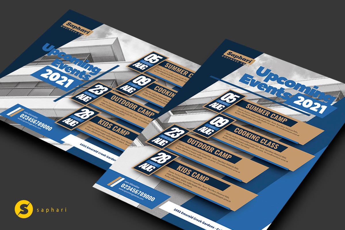 Up Coming Flyer Template, a Flyer Template by Saphari (Photo 1 of 3)