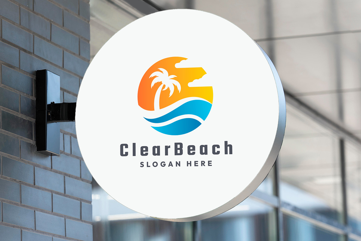 Clear Beach View Resort Logo, a Branding & Logo Template by Design_Planet (Photo 2 of 4)