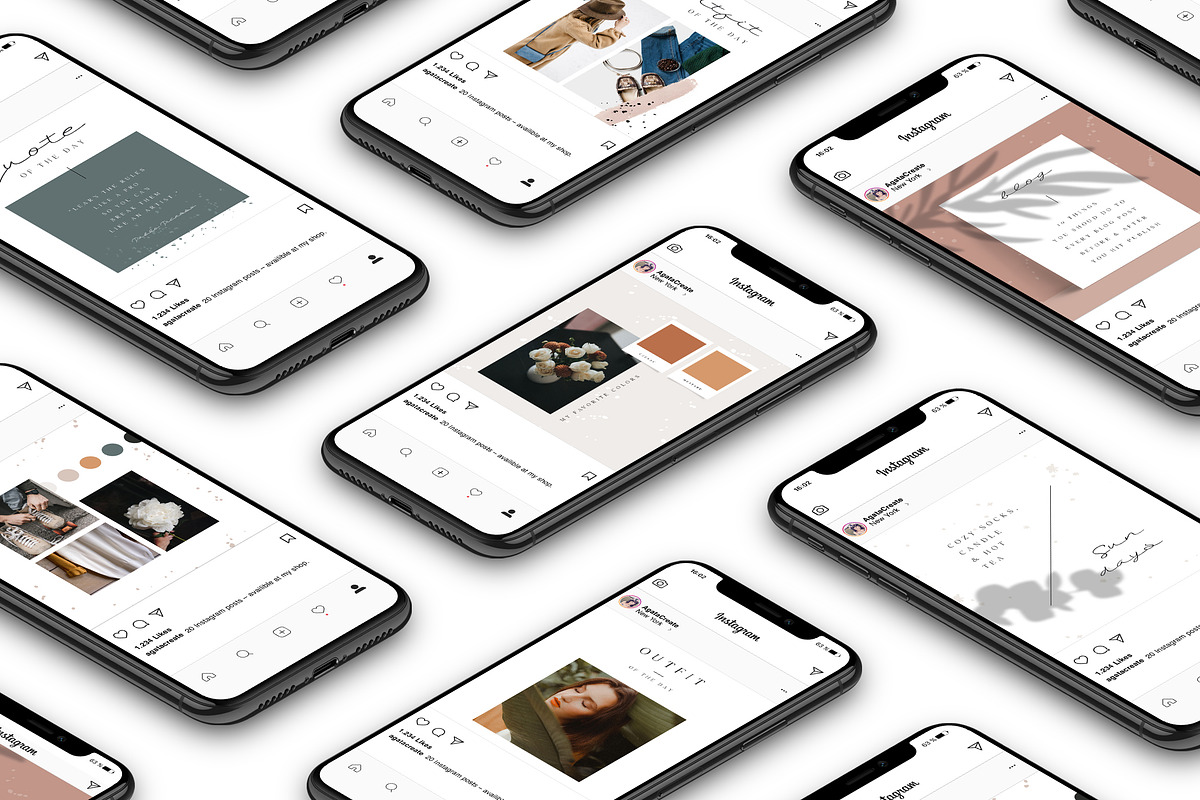 ANIMATED Instagram Posts – Lucia, a Social Media Template by AgataCreate (Photo 4 of 11)