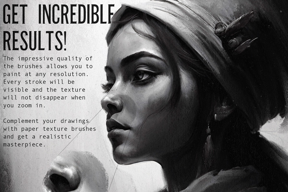 46 Portrait Brushes For Procreate, a Brush Add-On by BrushArchive (Photo 2 of 10)