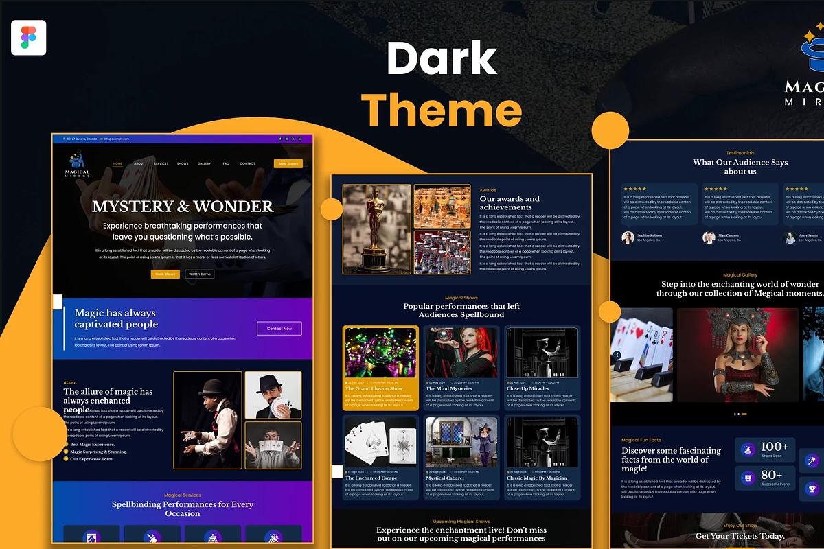 Magical Mirage | One Page Figma, a Marketing Template by Lucid_Solutions (Photo 3 of 3)