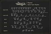The Coventysh - Monoline Script Font, a Script Font by DiosiArt (Thumbnail 10 of 11)