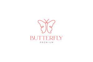 Insect Flying Beauty Butterfly Logo