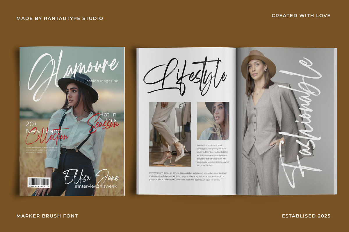 Lutterya Brush Handwritten Font, a Script Font by RantautypeStudio (Photo 15 of 19)