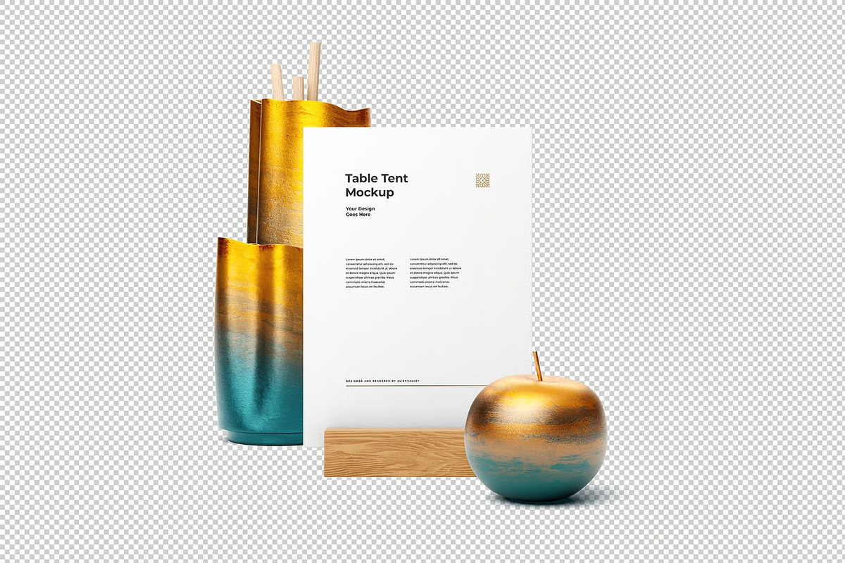 Table Tent Mockup, an Advertising Mockup by zpackcreative (Photo 5 of 5)