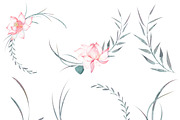 Watercolor Lotus Clip Art Collection, an Object Illustration by ArtbyHien (Thumbnail 5 of 5)
