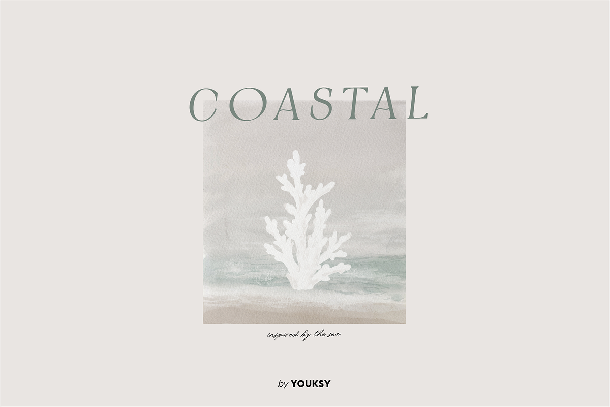 Coastal hand-painted watercolor, a Decorative Illustration by Youksy (Photo 2 of 17)