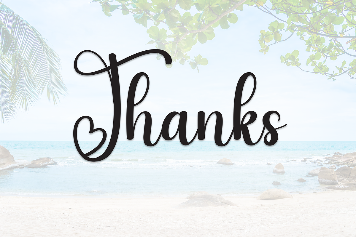 Beautiful Beach | Script Font, a Handwritten Font by Scratchones (Photo 9 of 9)