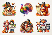 Happy Thanksgiving Clipart, an Illustration by RobertsArt (Thumbnail 2 of 7)