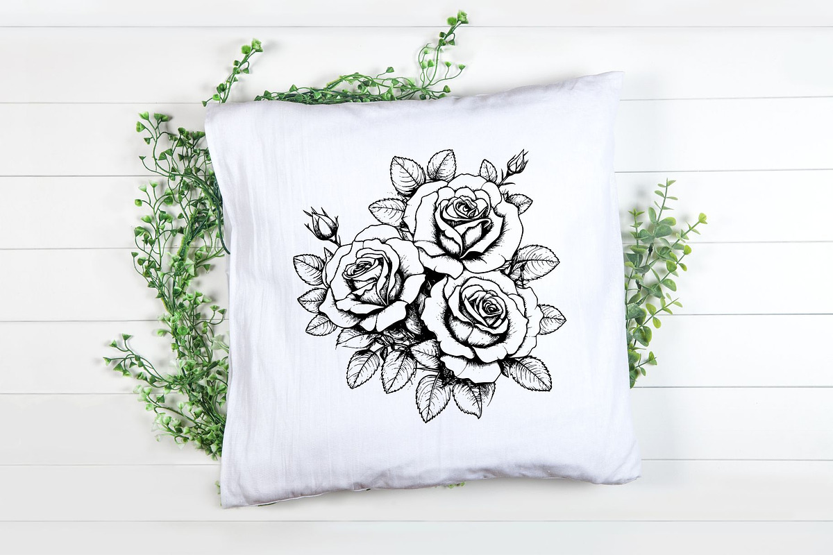 Rose Svg - Roses Flowers Clipart, an Illustration by YouniqueArtwork (Photo 5 of 5)