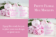 2 Pretty floral styled mug mockups, a Graphic by Plums Pixel Love (Thumbnail 1 of 3)