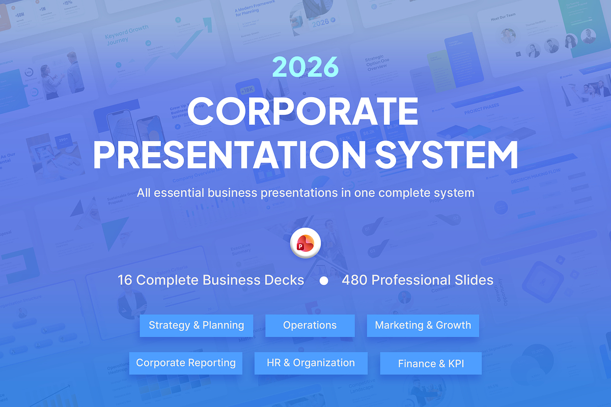 Corporate Bundle-PowerPoint Version, a Presentation Template by New Coral Design (Photo 1 of 23)