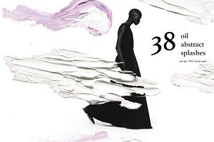 38 Abstract Oil brush strokes