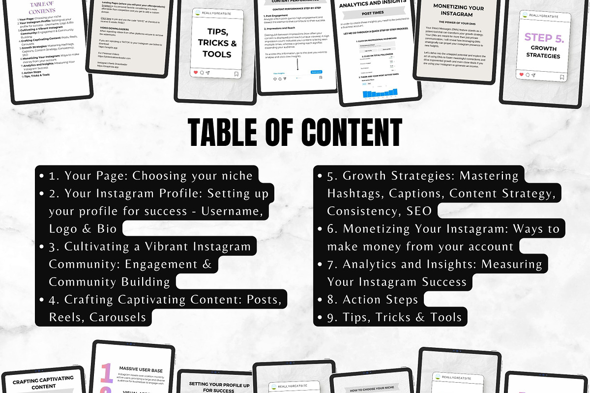 The Instagram Playbook - 56 pages, a Templates & Theme by Digital Content Mix (Photo 4 of 5)