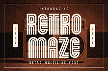 Retromaze Retro Multiline Font