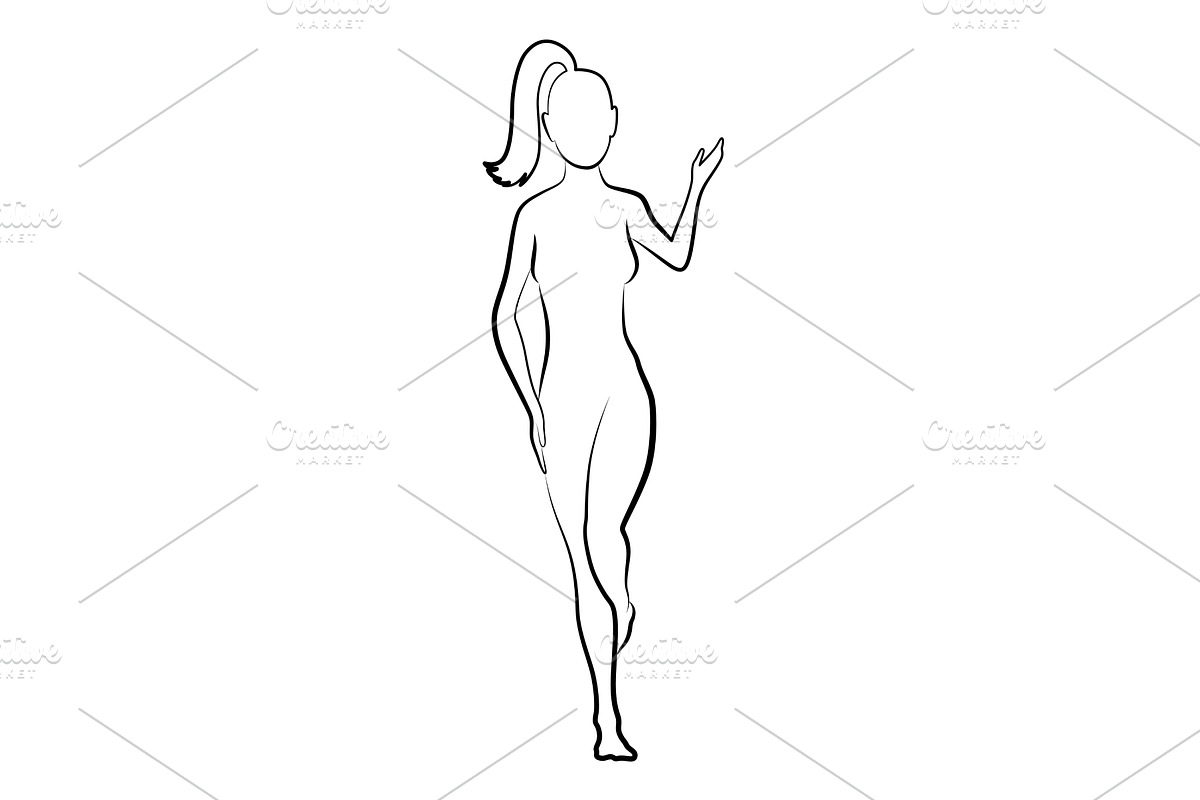Female silhouette. Woman body, a Person Illustration by the8monkey