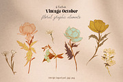 Vintage October retro fall pattern, a Pattern Graphic by Vero Arts (Thumbnail 7 of 9)