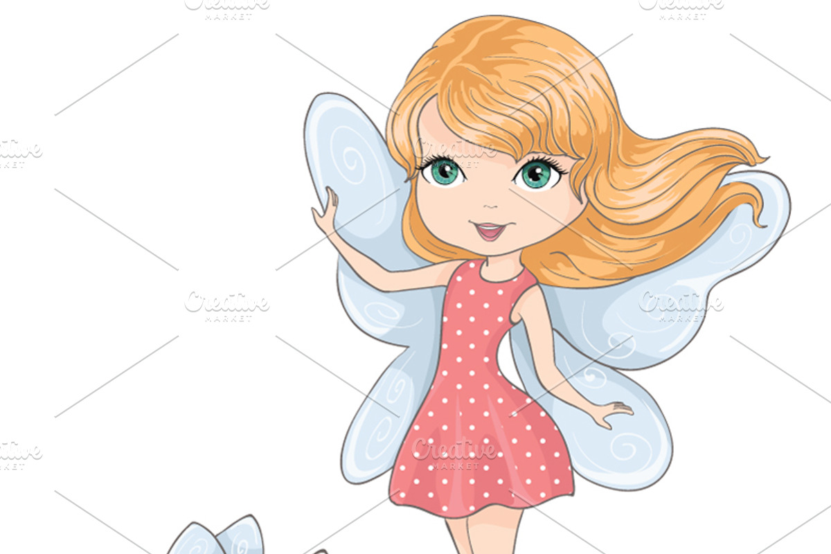 set with 32 cartoon girls-cute girls, an Animal Illustration by StudioLondon (Photo 10 of 33)