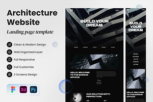 Bangun - Architecture Landing Page