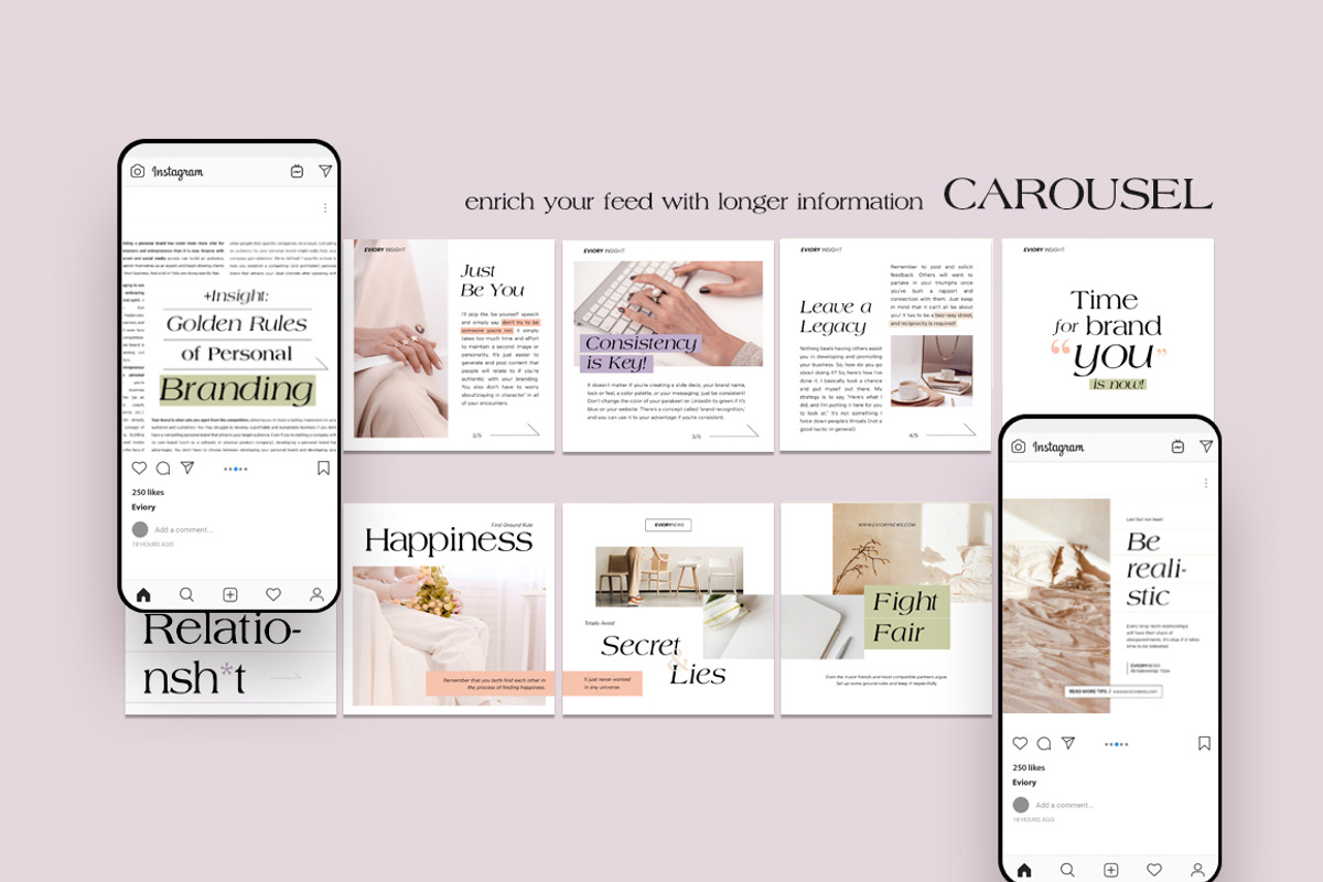 Blog & News Room Instagram CANVA PS, a Social Media Template by Eviory (Photo 13 of 26)