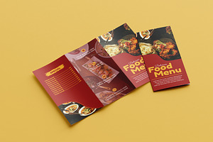 Modern Restaurant Trifold Food Menu, a Brochure Template by Salman Shop