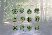 Nature line icons, a Duotone Icon by Lyolya Profitrolya (Thumbnail 1 of 2)