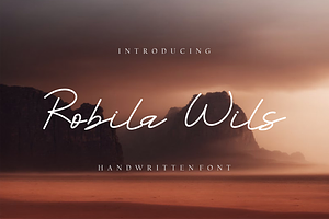 Robila Wils  Handwritten Font.