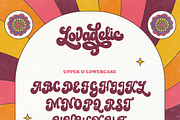 Lovadelic + Extras, a Script Font by Aiyari (Thumbnail 3 of 14)
