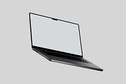 FLYING Macbook Laptop Mockups, a Device Mockup by Croma Studio (Thumbnail 4 of 6)