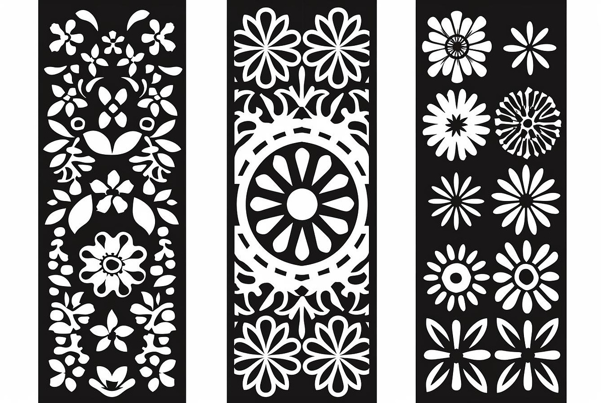 Elegant Floral Laser Cut Panel Bund, an Object Graphic by Creativeshirt (Photo 9 of 10)