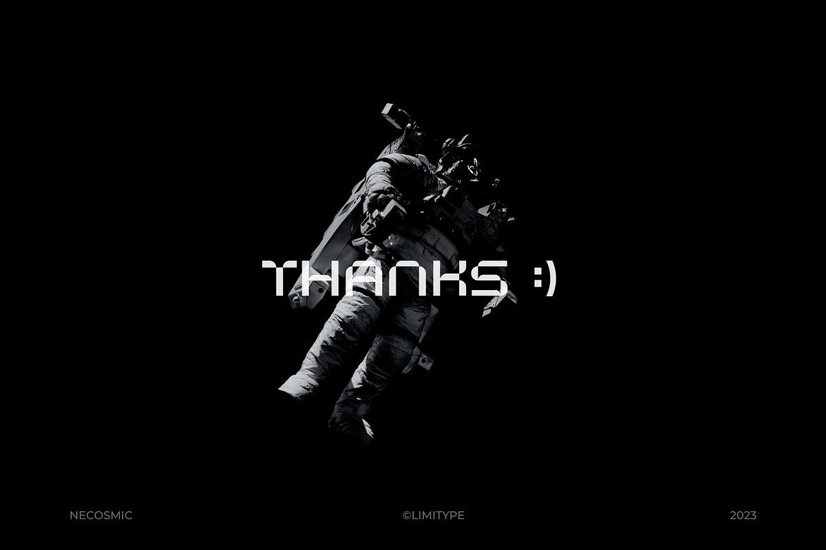 Necosmic - Futuristic Font, a Sans Serif Font by limitype (Photo 10 of 11)