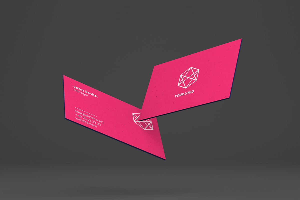 Floating Business Cards Mockups, a Product Mockup by Alt Foundry (Photo 2 of 5)