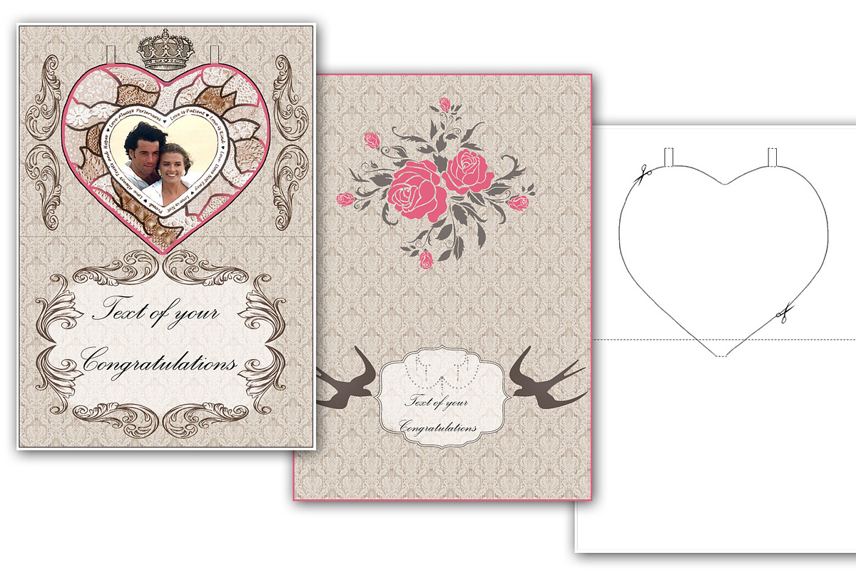 Pop Up Card ACEO PSD Templates, a Print Template by Kseniya-Omega (Photo 2 of 3)