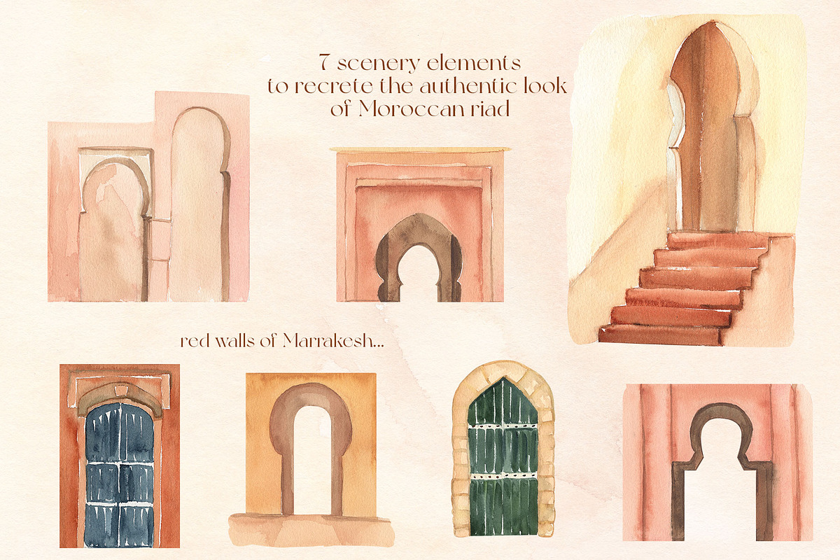 Marrakesh Boho Wedding Aesthetics, a Decorative Illustration by Catch the Dream Art (Photo 6 of 16)