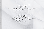 Althea Script, a Script Font by Chocotype Std (Thumbnail 8 of 11)