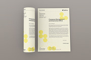 Yellow Minimal Letterhead, a Stationery Template by Neermana (Thumbnail 3 of 4)