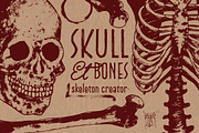 Skeleton Creator - Front & Profile, an Illustration by Andrea Tardivo (Thumbnail 1 of 5)