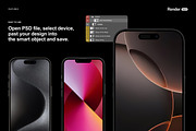 Apple Devices Mockup Bundle, an iPhone Mockup by Renderteam (Thumbnail 4 of 20)