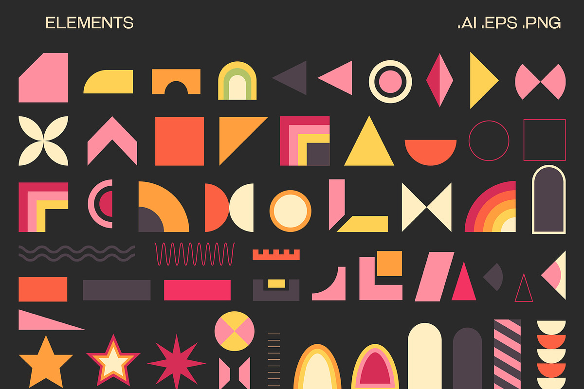 Geometric Retro Fruit Poster creator, an Object Graphic by Sofico (Photo 17 of 18)