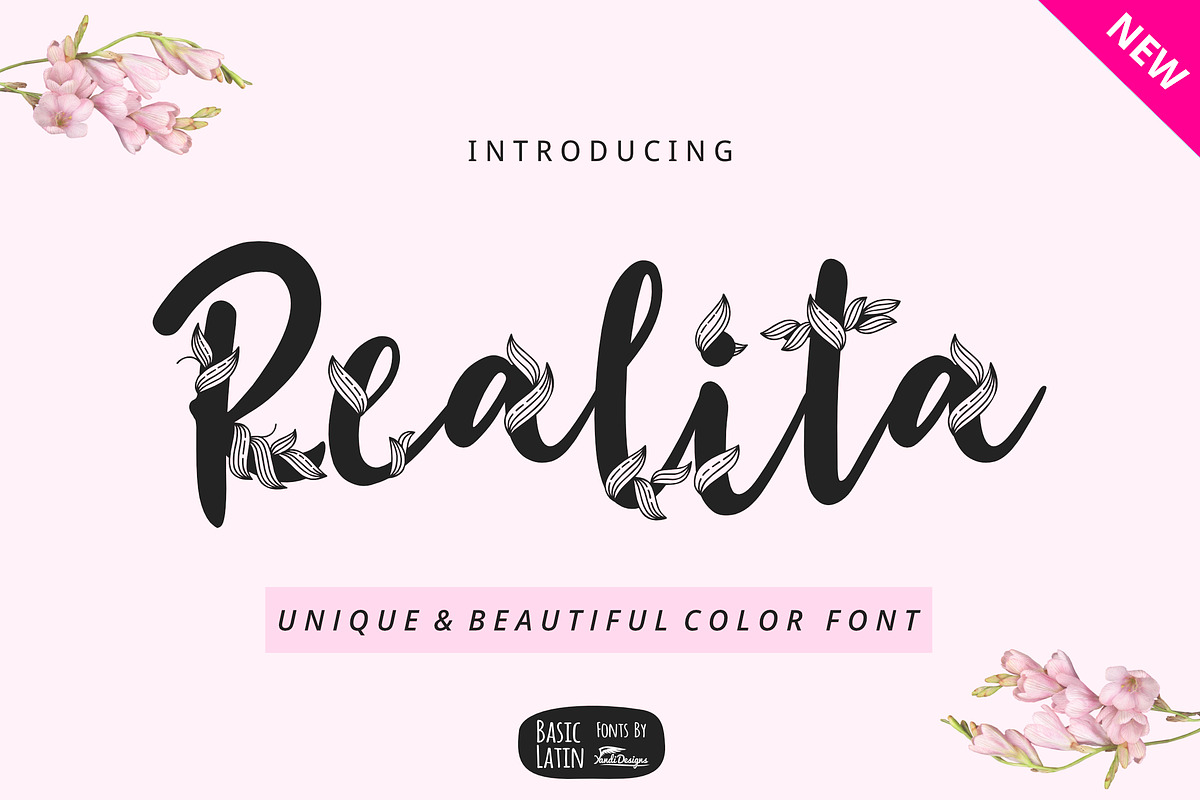 Realita Color Font preview 2