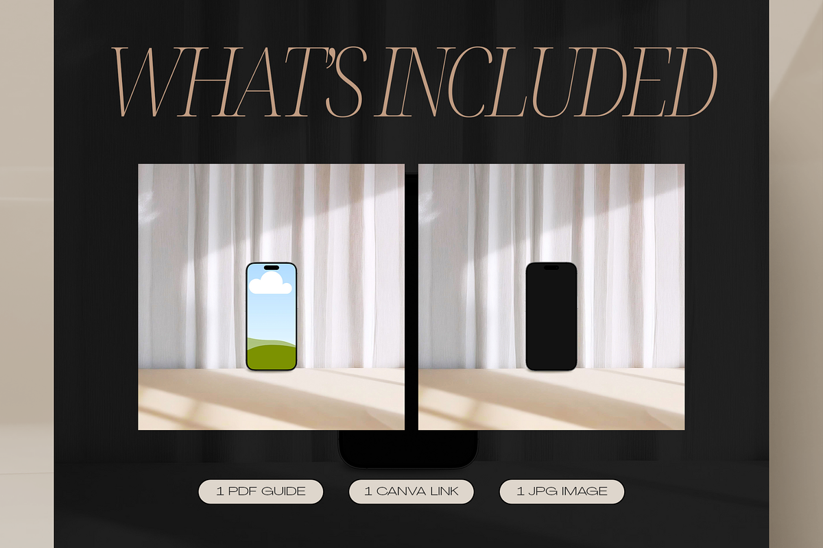 Canva iPhone Mockup Template, an iPhone Mockup by Creatif Foundry (Photo 3 of 9)